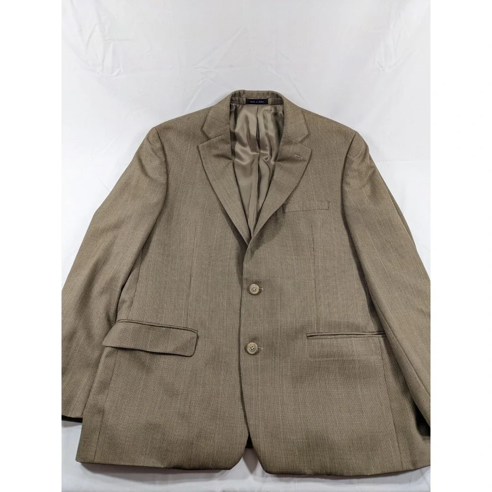 RALPH LAUREN Houndstooth 2 Button Dbl Vented Blazer Sport Coat‎ Jacket 42 L